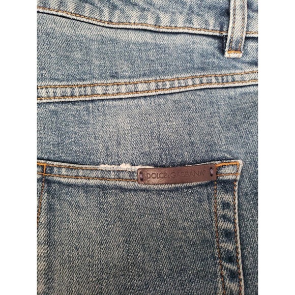 DOLCE & GABBANA Audrey Distressed Skinny Crop High Rise Jeans Sz IT 40 US 4 (D - Picture 7 of 8
